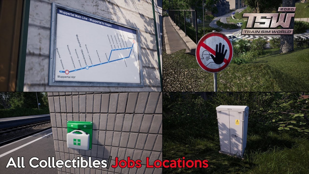 Train Sim World 2020 - Rhein-Ruhr Osten - All Collectibles or Jobs Locations