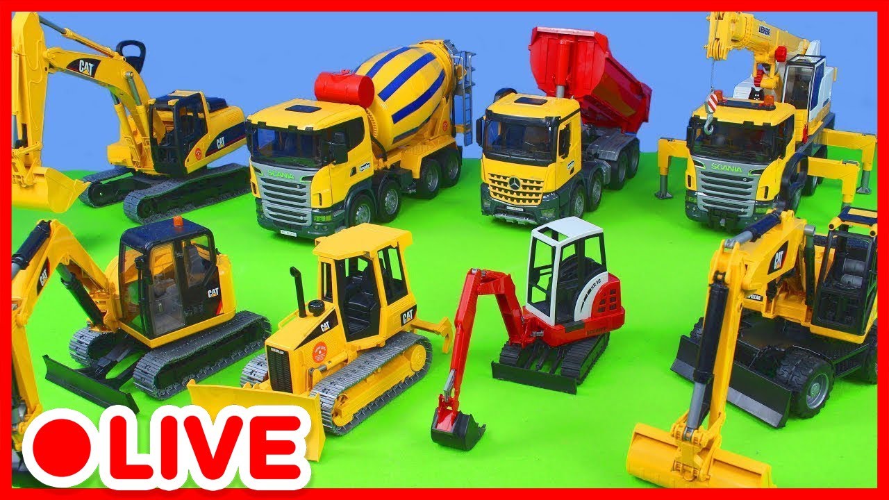 Collection de Jouets 🚧 V&eacute;hicules de Construction, Camions & Petites Voitures pour Enfants | Kidibli