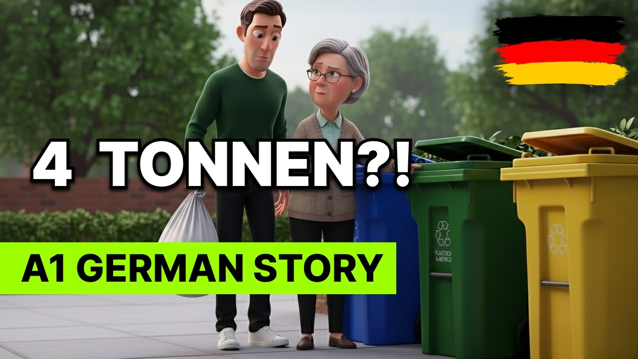 Learn German with a Story: She Stopped Him Over the Trash 😳