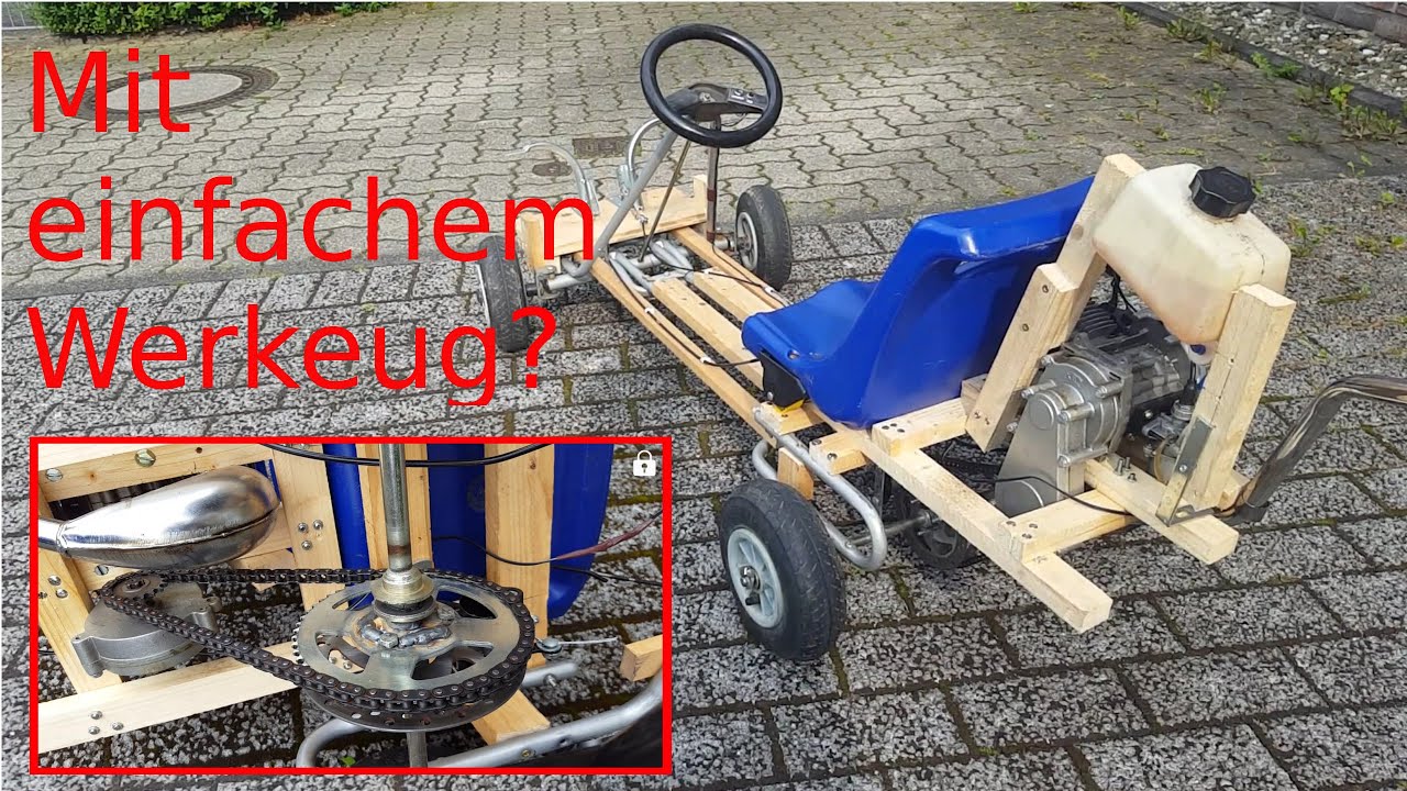 Kettcar mit Motor selber bauen 50km/h+  |1080p |Ger