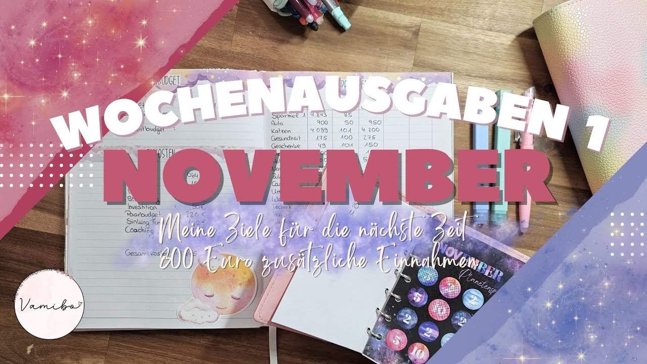 Ausgaben der Woche 1 im November🔮 800€ Einnahmen ♥ Ich probiere das Wochenbudget