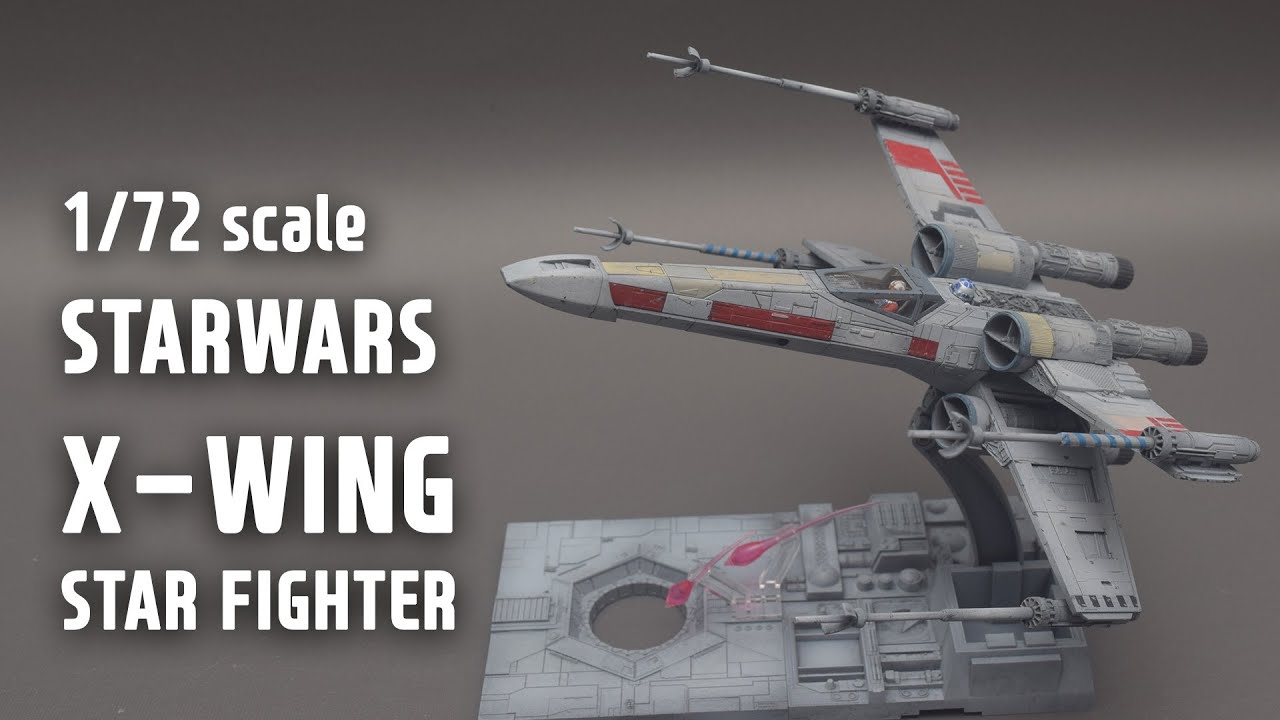 Bandai 1/72 Star Wars X-WING Star Fighter Fast Build & Painting