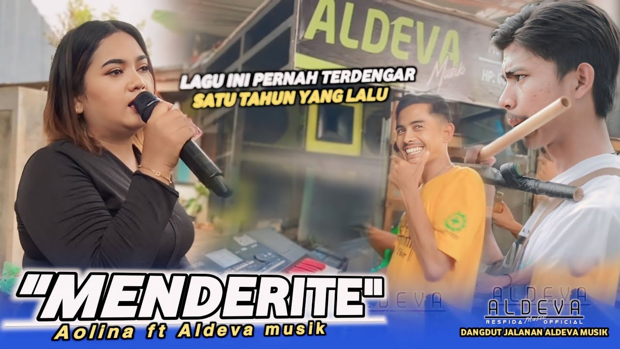 Aolina lestari di sambut lagu Menderite di Aldeva musik.