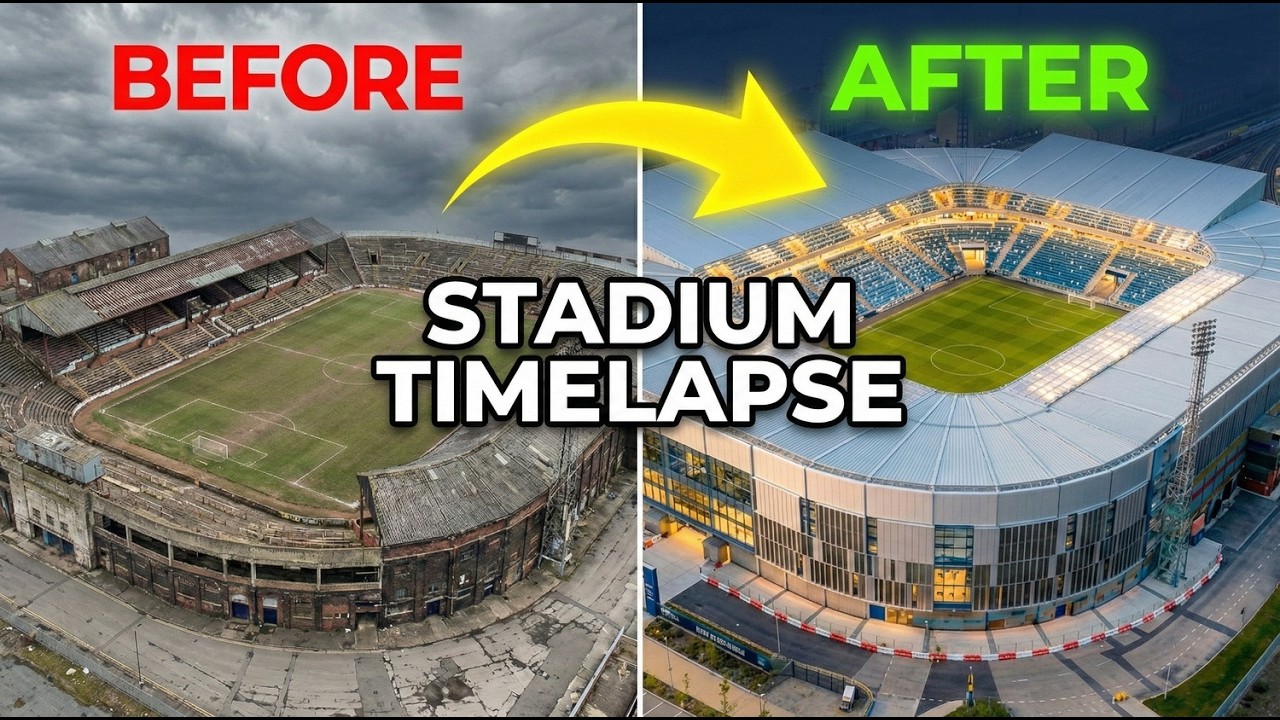 From Old Stadium to Modern Arena | Full Transformation Timelapse