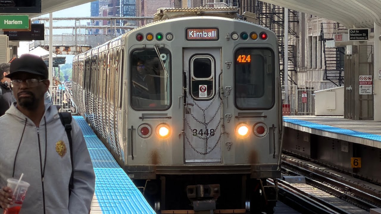 CTA Brown Line ride, the most scenic route. + Chicago &ldquo;L&rdquo; Loop action!