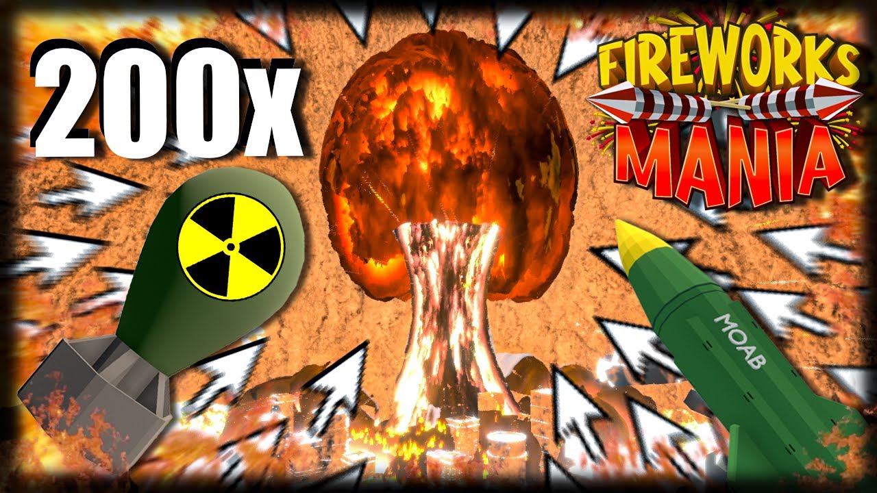 EXPLODINDO 200 BOMBAS ATÔMICAS - Fireworks Mania