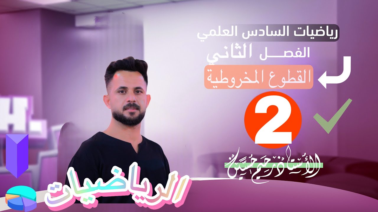 حل مسائل القطع المكافئ / الفصل الاول/ السادس العلمي 