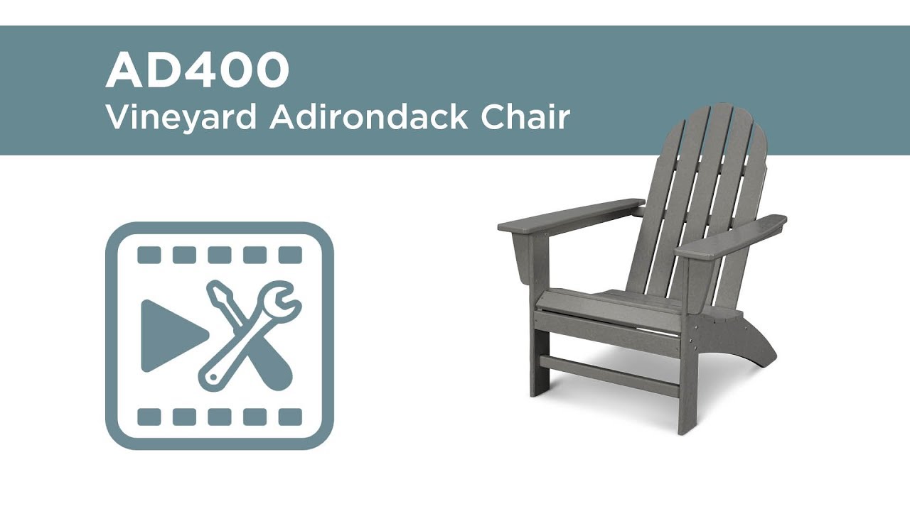 POLYWOOD&reg; AD400 Vineyard Adirondack Chair Assembly Video