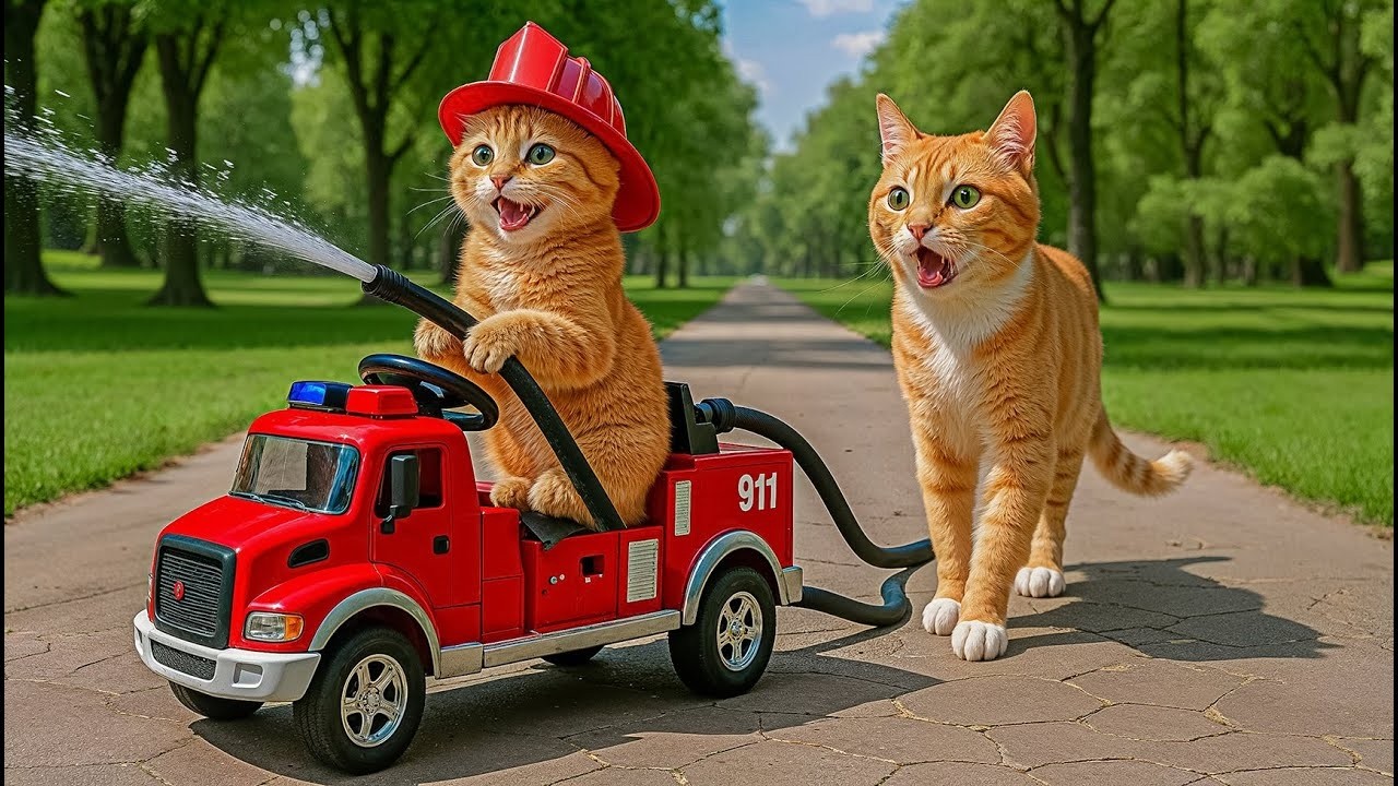 She Worked Day & Night… So Her Kitten Could Become a Firefighter Hero 🚒🐱❤️