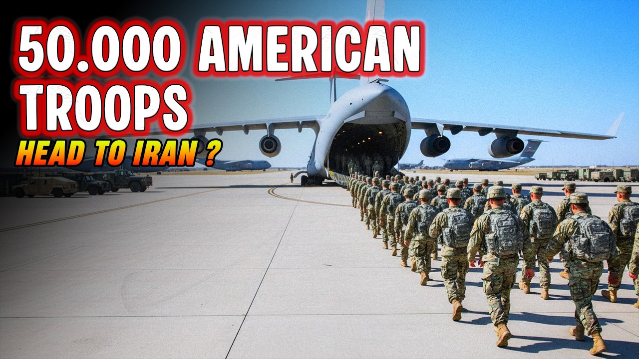 AMERICA PREPARES 50,000 TROOPS FOR IRAN, SEE THEIR TROOPS PREPARATIONS‼️
