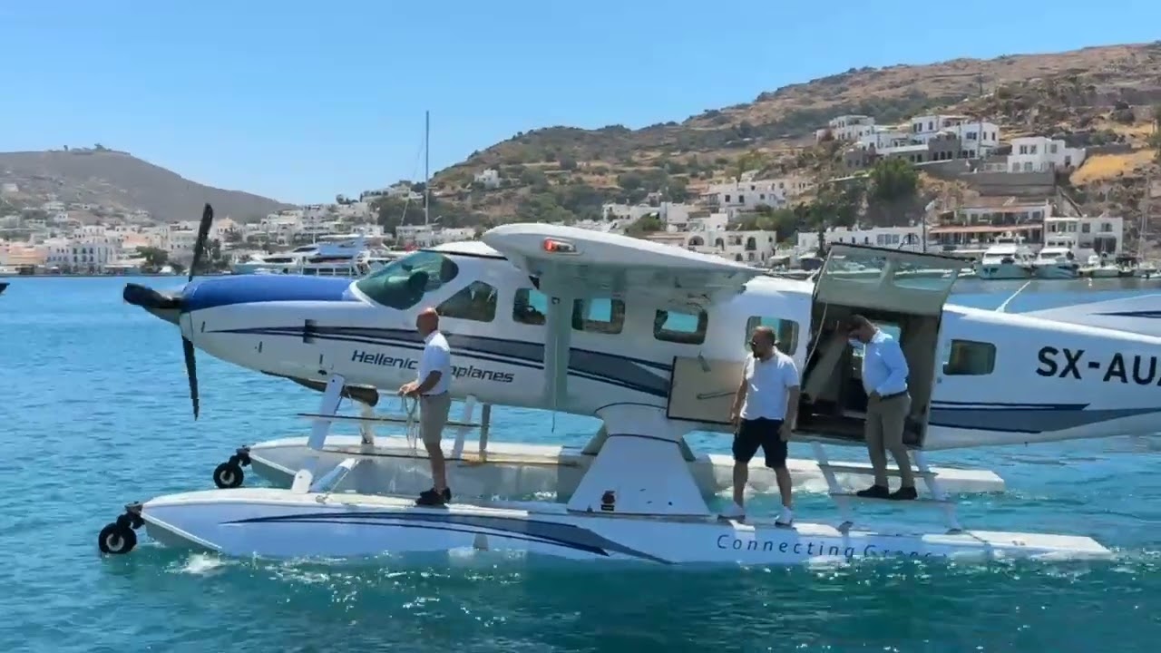 Το πρώτο υδροπλάνο της Hellenic Seaplanes S.A. στην Πάτμο, σε δοκιμαστική πτήση!