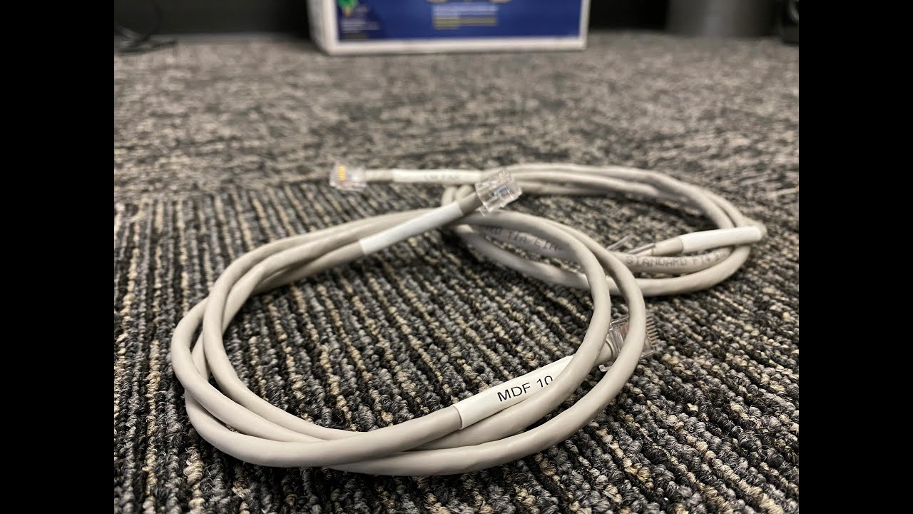 Как сделать кабель RJ45 - RJ11. Кабель Ethernet - телефон для факса. Сегодня я учился у Билли.