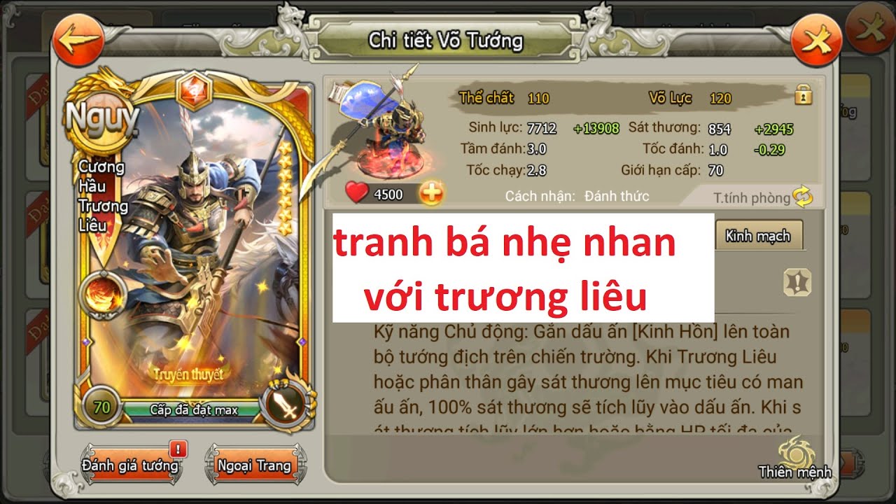 tranh bá nhẹ nhan với trương liêu