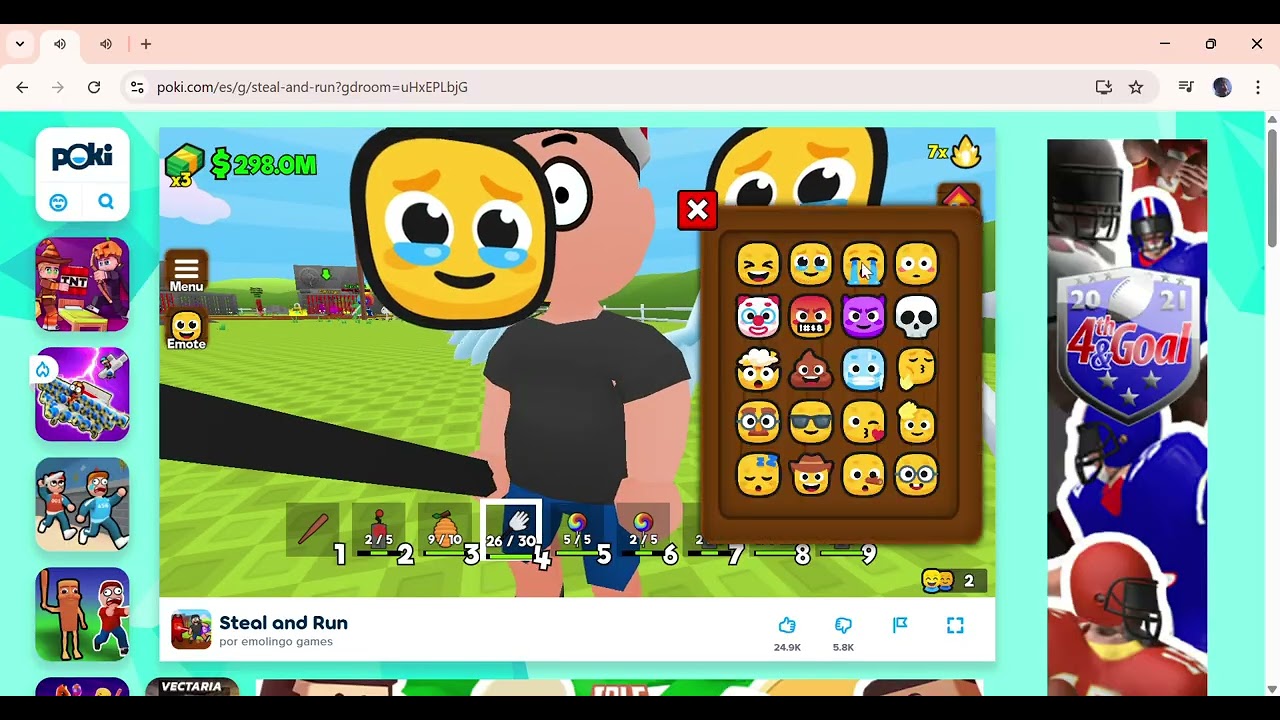 Jugando steal brainbrot en poki parte 2🤣🤣