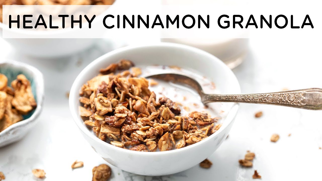 The Best HEALTHY GRANOLA with Apples & Cinnamon | GF & VEGAN