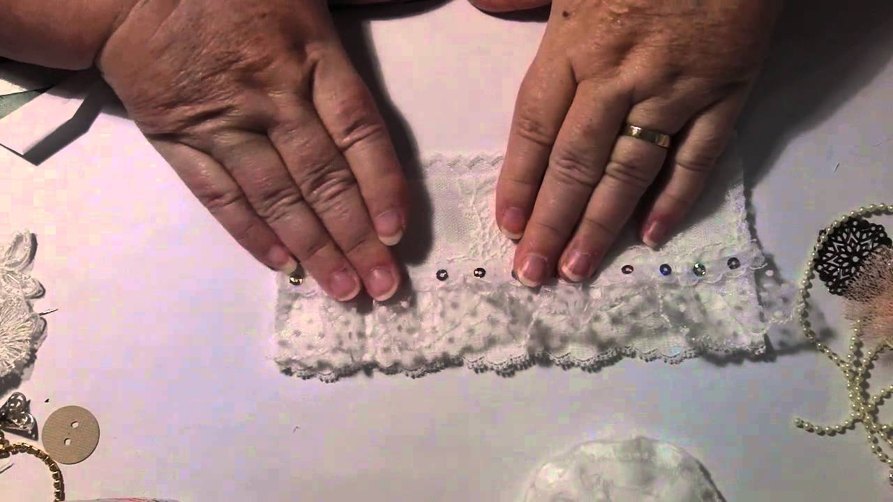 shabby chic lace cuff Tutorial