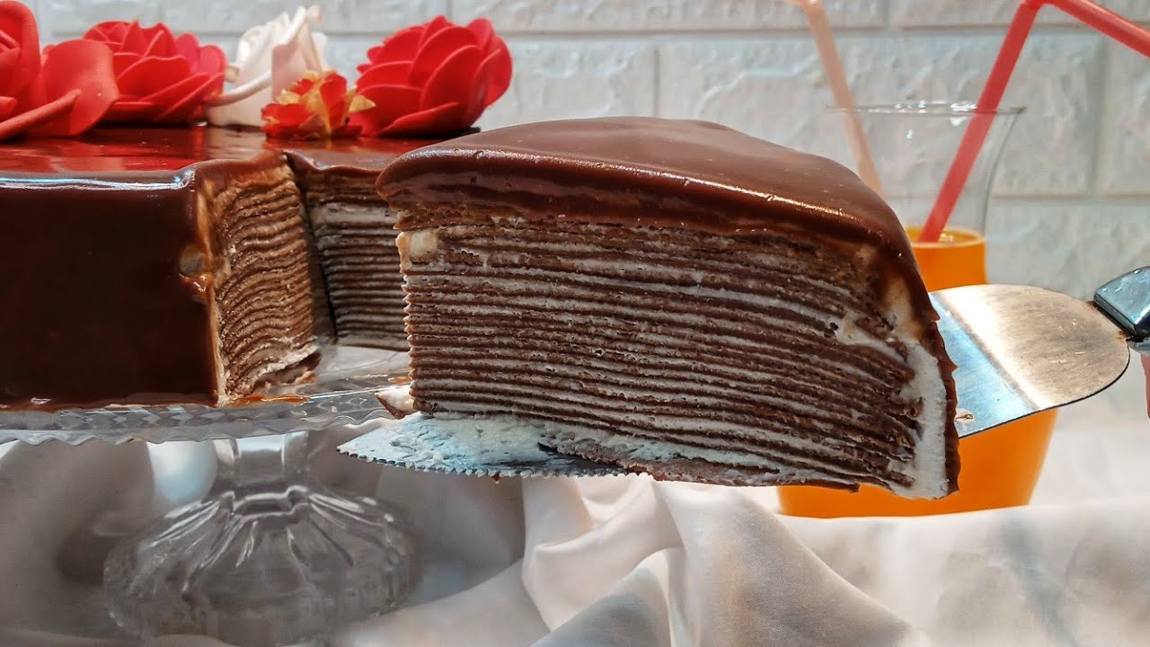 كيكة الألف كراب حصريا على اليوتوب الجزائري و العربي/mille crêpes