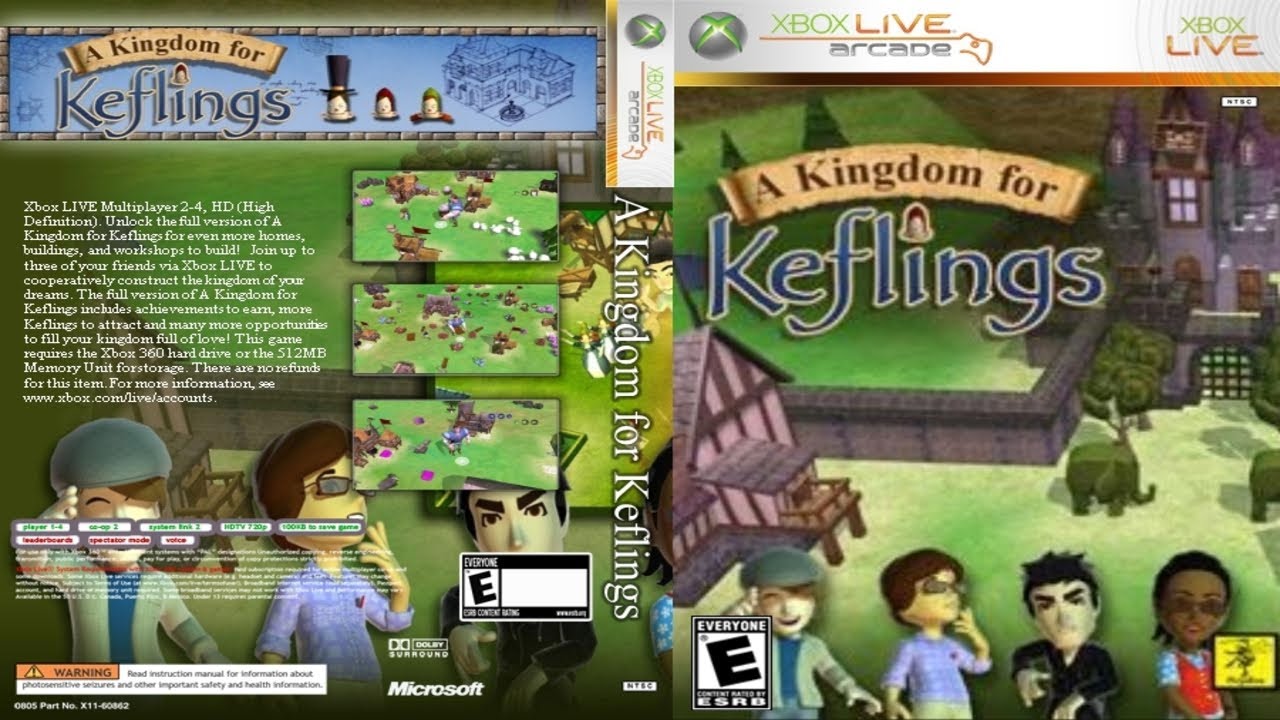A Kingdom for Keflings (2008) - Full Gameplay | XBOX 360 ARCADE  |   UHD | 4K |