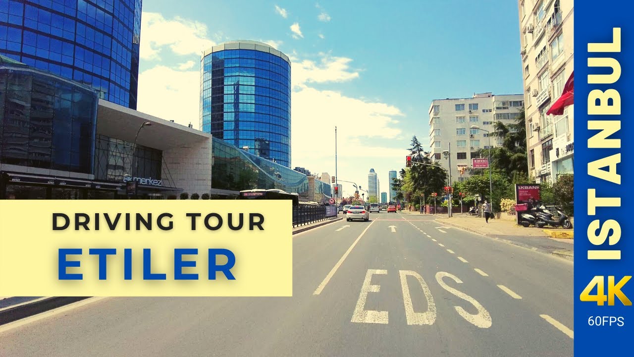 Etiler - Istanbul 🇹🇷 Driving Street Tour 4K-60fps Video , İstanbul Gezinti