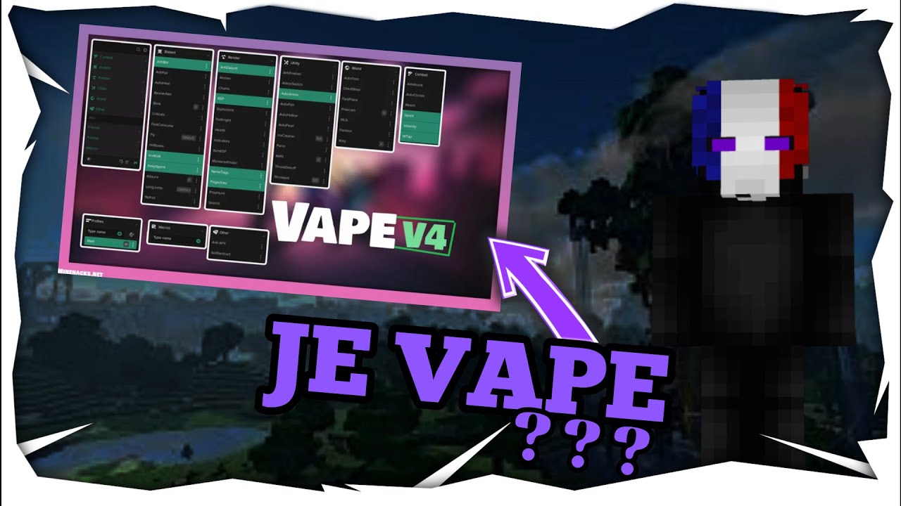 J'UTILISE VAPE EN WZ SUR HADARIA... ( C'EST EASY)