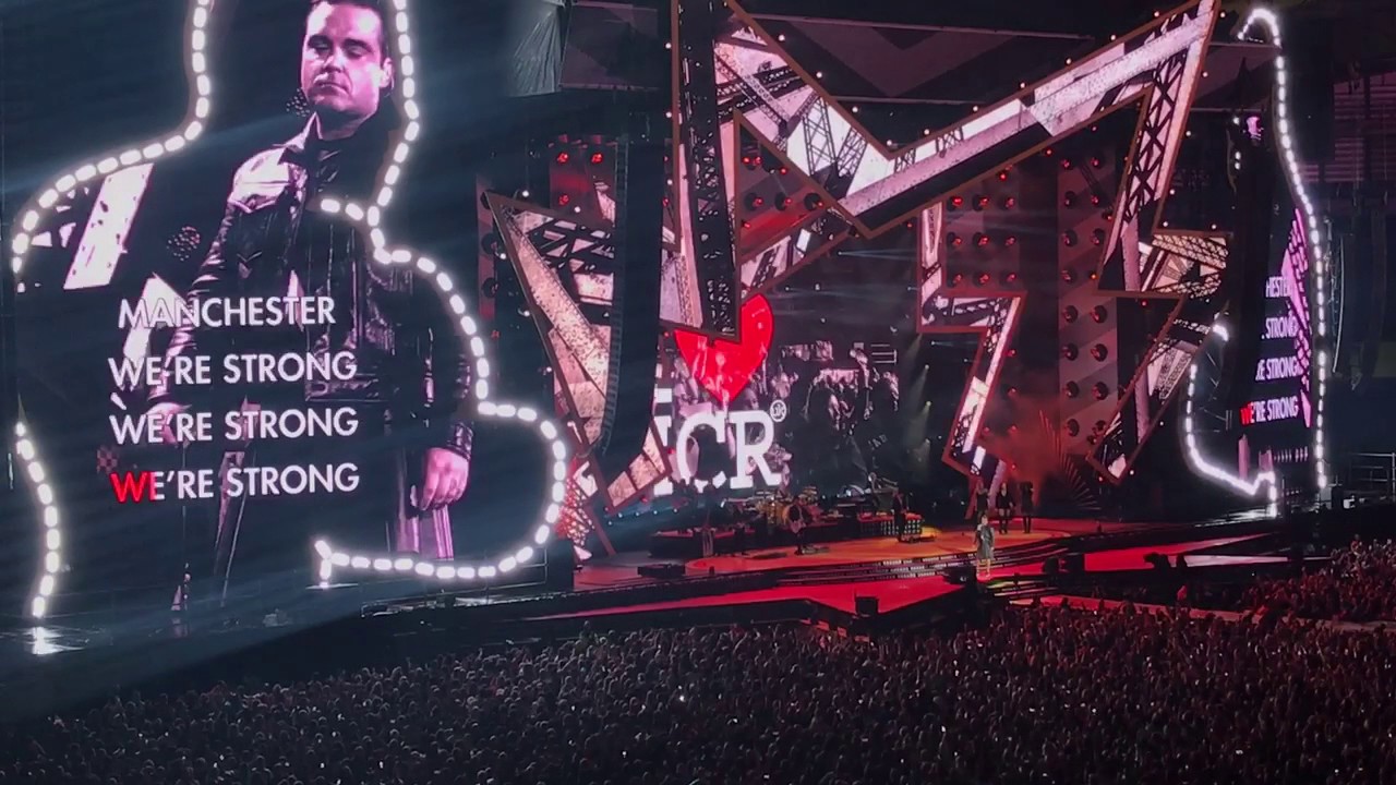 Robbie Williams - Manchester We're Strong - Etihad Stadium - Tribute to Manchester attack