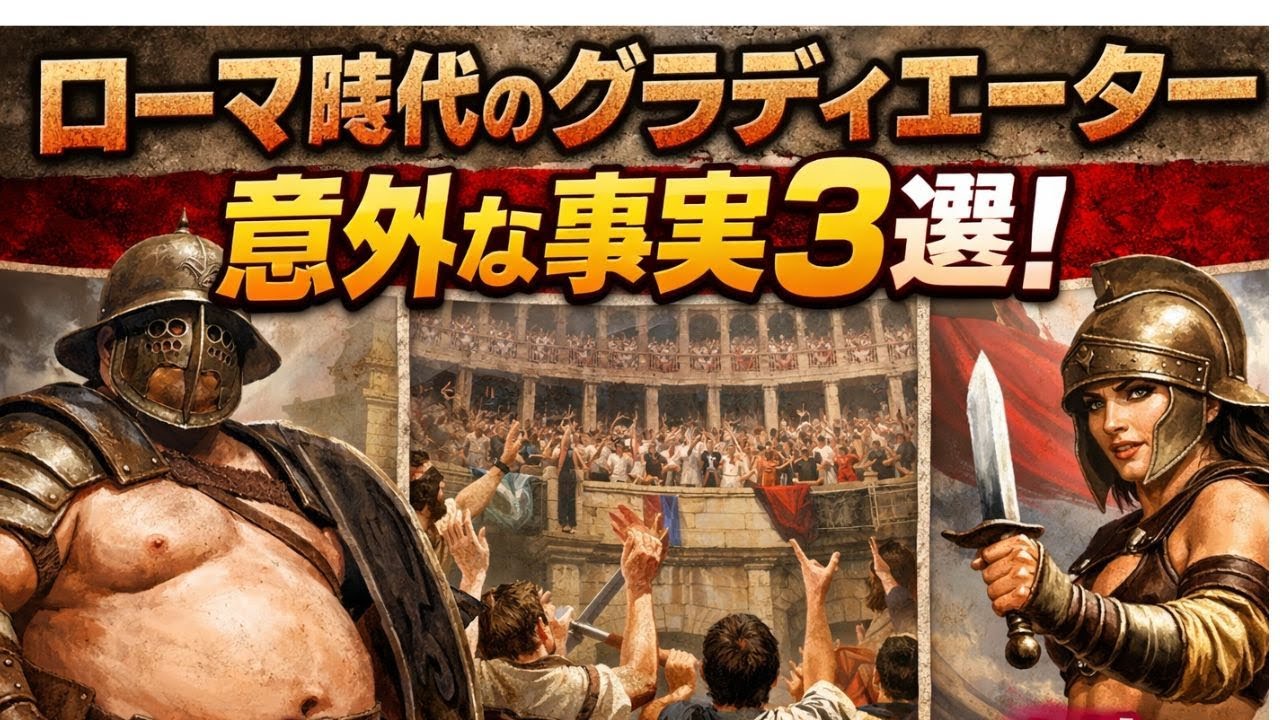 【イタリア雑学】グラディエーターの意外な話３選#イタリア#歴史雑学#古代ローマ