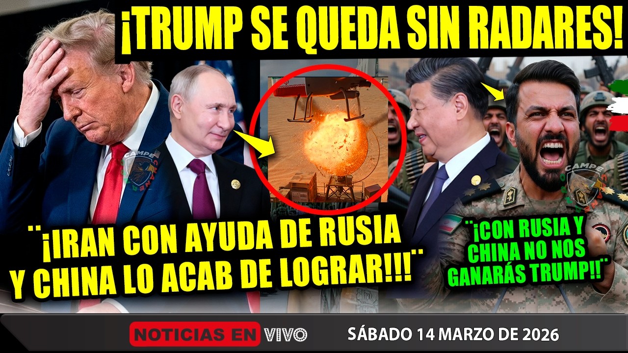TRUMP ¡SE ACABA DE RENDIR NO PUEDE SOLO CON IRAN Y PIDE AYUDA! RUSIA Y CHINA SE METEN ¡ADIÓS RADAR!