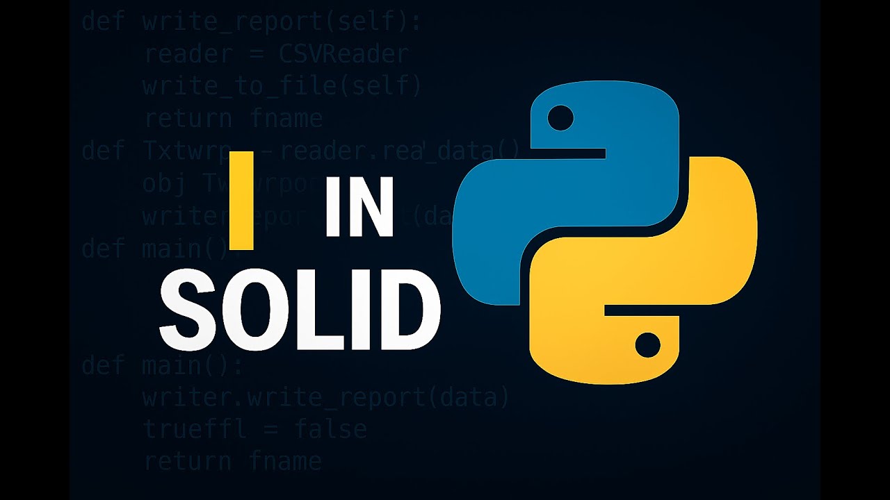 I in SOLID на python примерах
