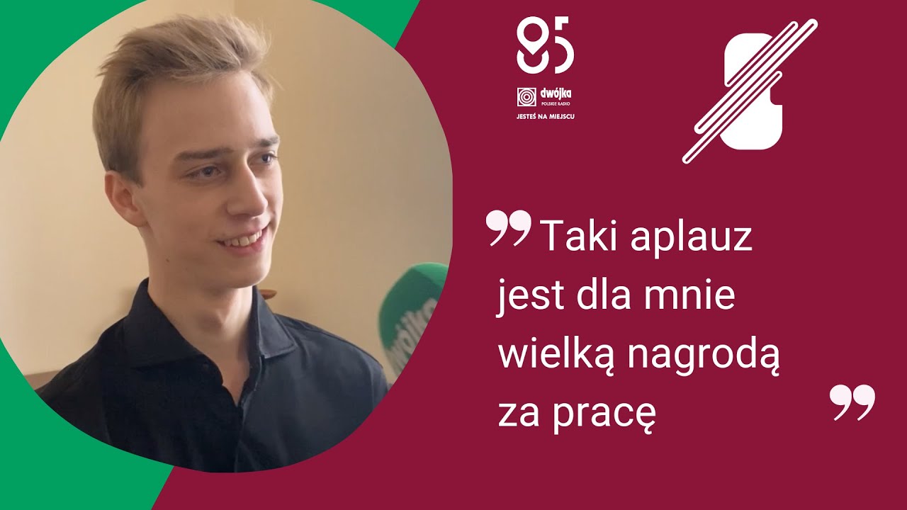 Wojciech Niedziółka po I etapie Konkursu Wieniawskiego