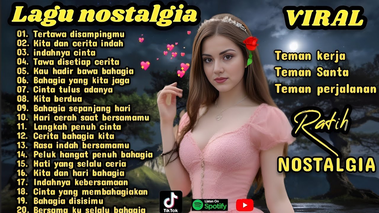 LAGU NOSTALGIA TEMBANG KENANGAN/TERBAIK SEPANJANG MASA/COCOK UNTUK TEMAN KERJA SANTAI PERJALANAN 