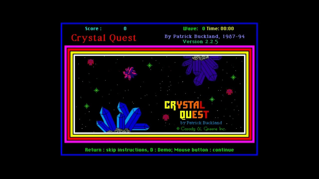 Crystal Quest - A unique, mouse-driven arcade game! (Best of the Mac)