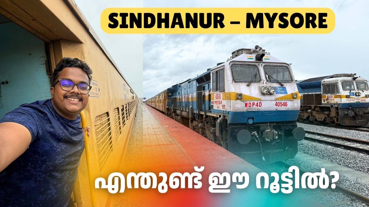 Unseen Diesel Route: Sindhanur to Mysuru via Hubli | Scenic Train Travel Vlog