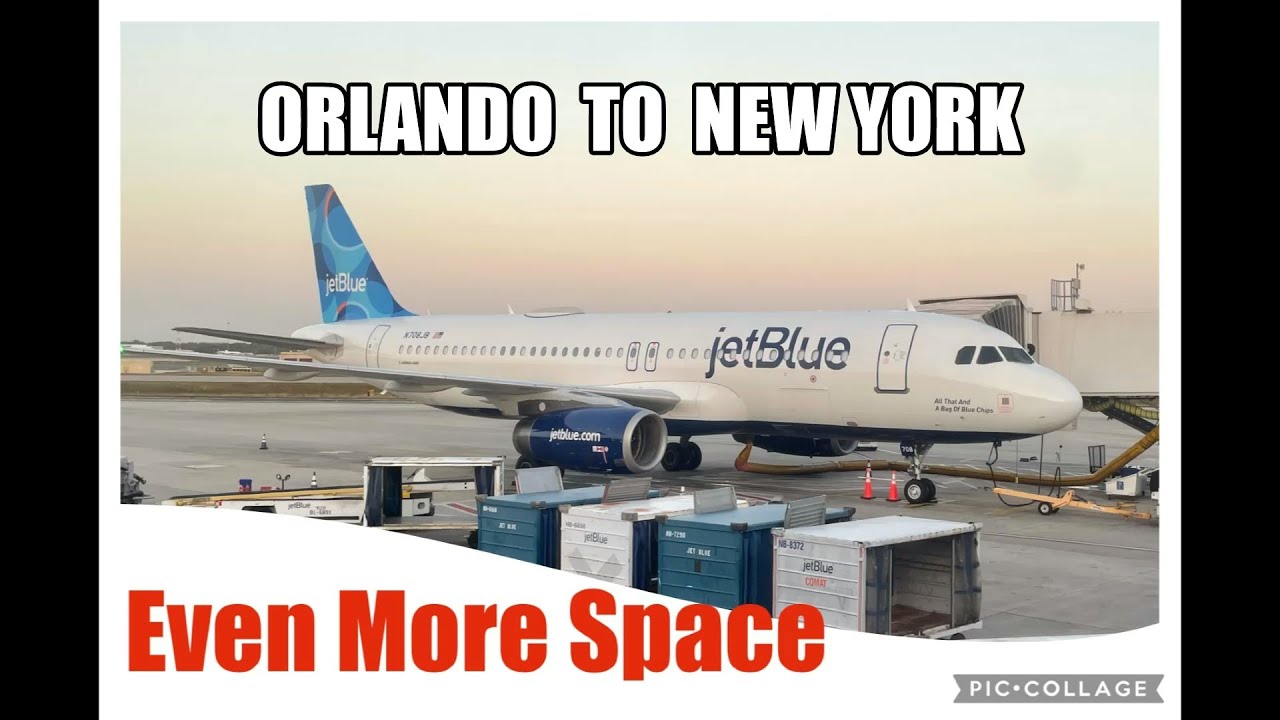 JetBlue Even More Space flight #1184 from MCO Orlando Florida to JFK New York JetBlue Airbus A321