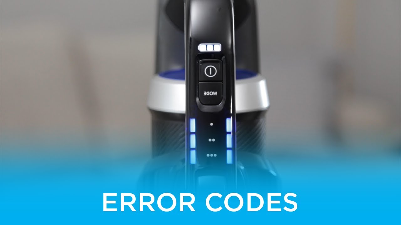 Error Codes | ICONpet&trade; EDGE Cordless Vacuum