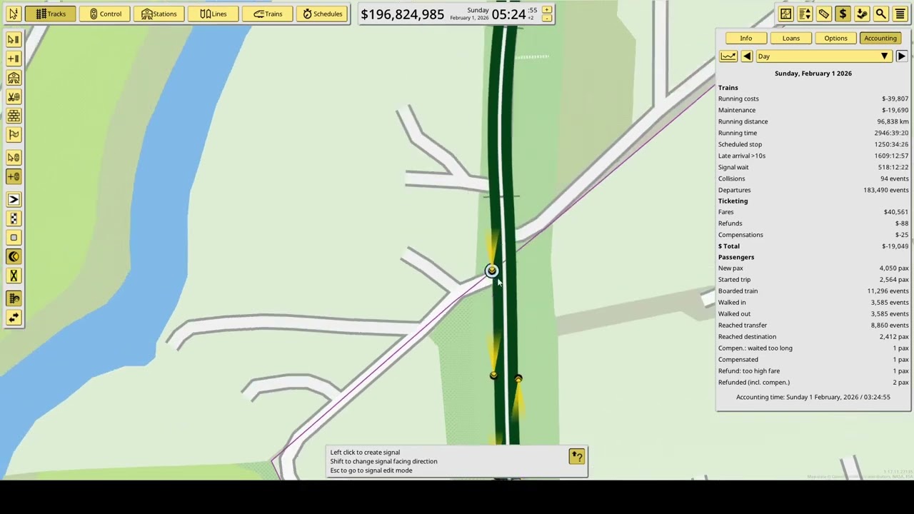 NIMBY Rails - Creating HSL Line 738