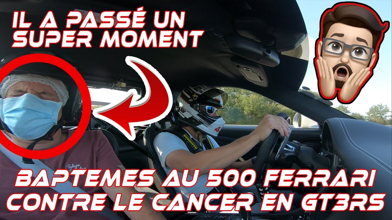 ♿ BAPTEMES EN GT3RS POUR LES 500 FERRARI CONTRE LE CANCER (epic reactions / HandiSport)