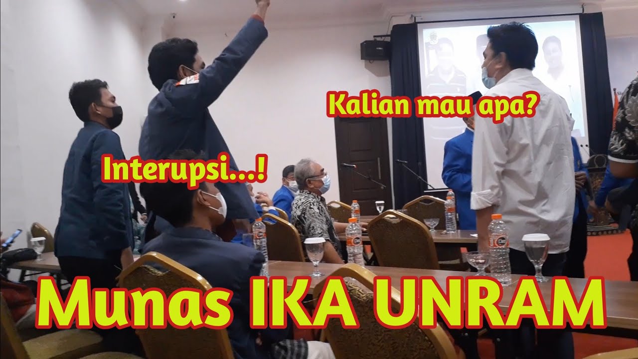 Ketegangan Pembukaan Munas IKA Unram, Presma BEM Unram Interupsi !