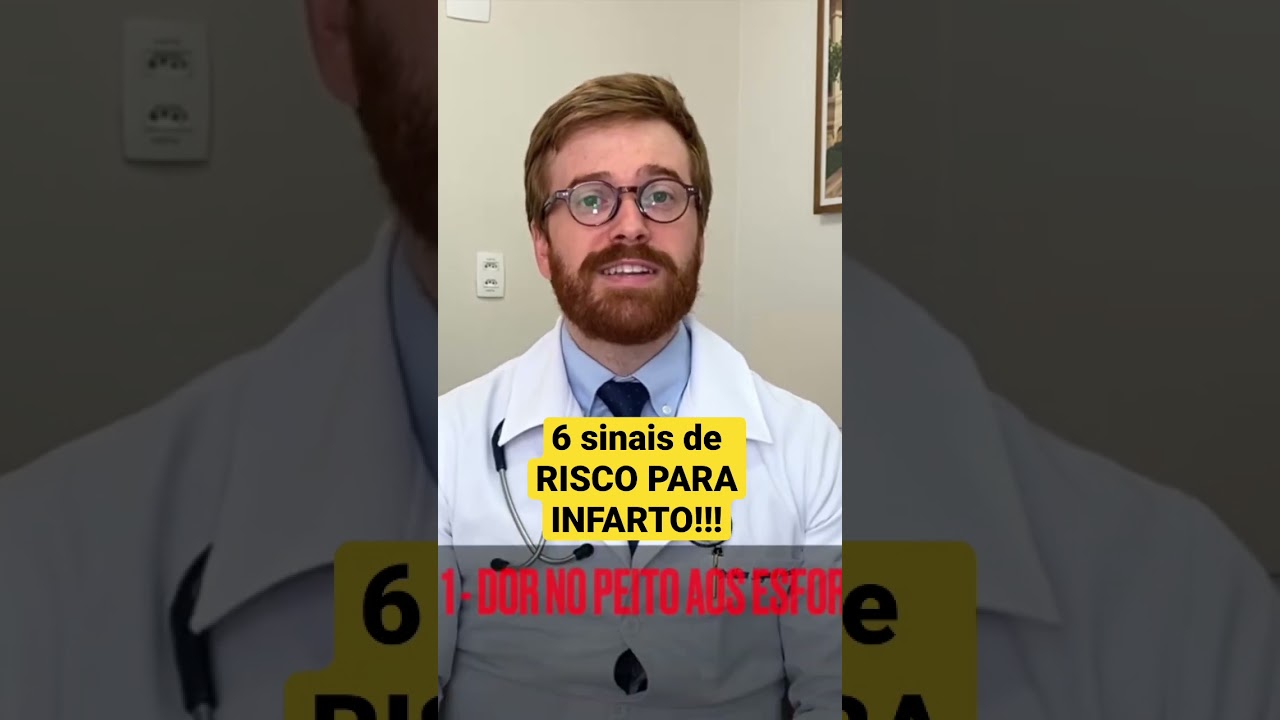 [corte] 6 SINAIS DE RISCO PARA O INFARTO!
