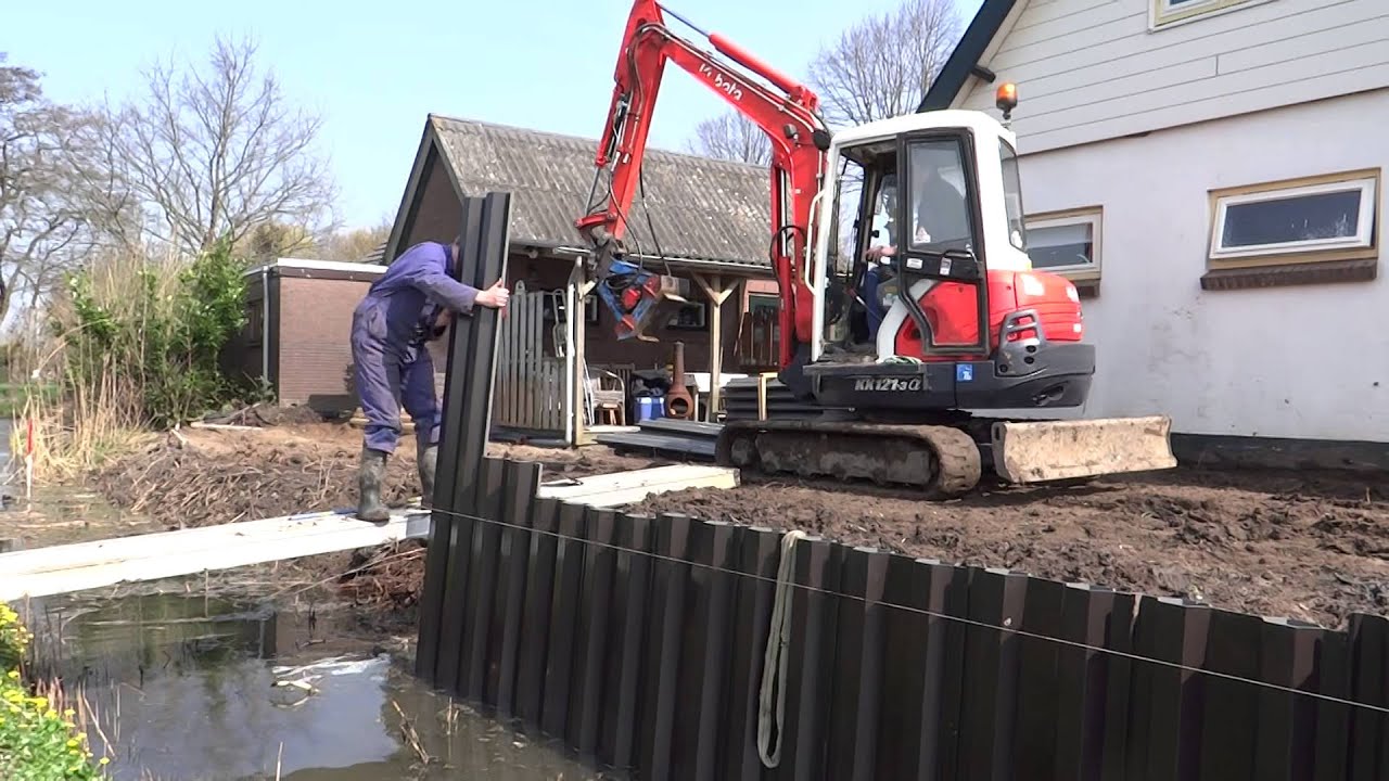 Tuinaanleg damwanden Bommelerwaard 3