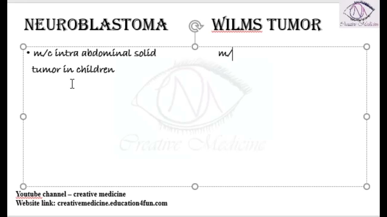 Lec 7 Differences between Neuroblastoma and Wilms Tumor || Endocrine