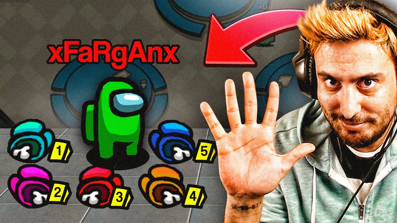 AMONG US | SOLO vs CINCO Y GANO!! (IMPOSTOR)