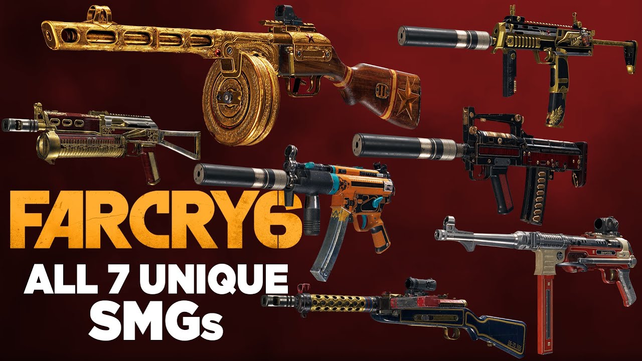 Far Cry 6 - All 7 Unique SMGs