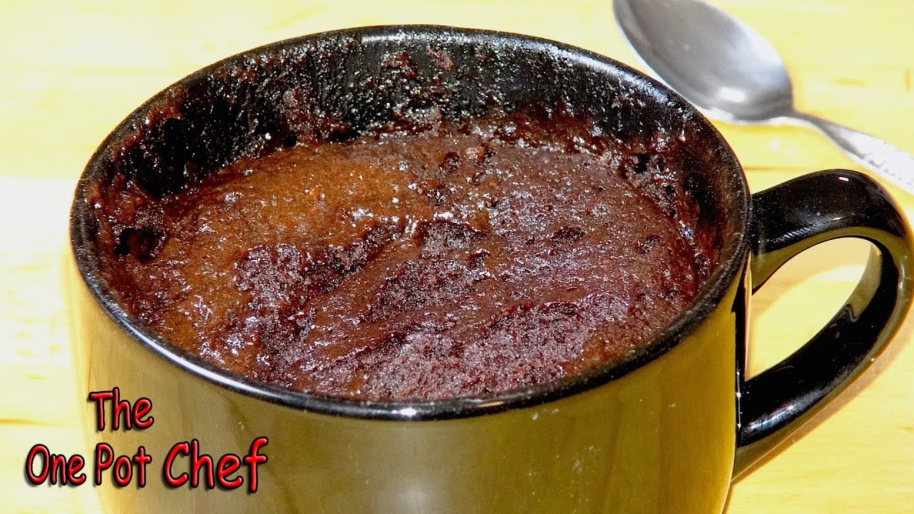 5 Minute Nutella Mug Cake | One Pot Chef