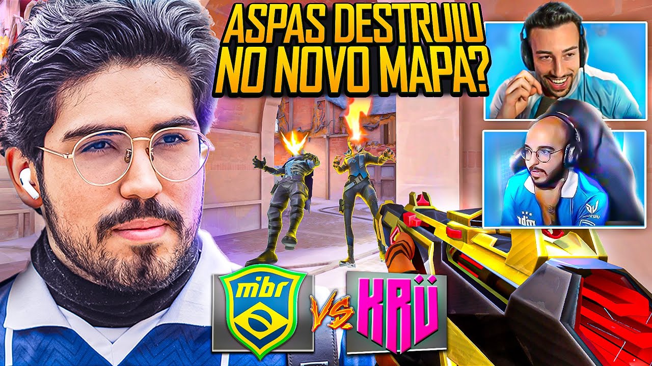 ASPAS PICKOU YORU pela 1 VEZ em CAMPEONATO e AMASSOU no NOVO MAPA? MIBR x KRU (Melhores Momentos)