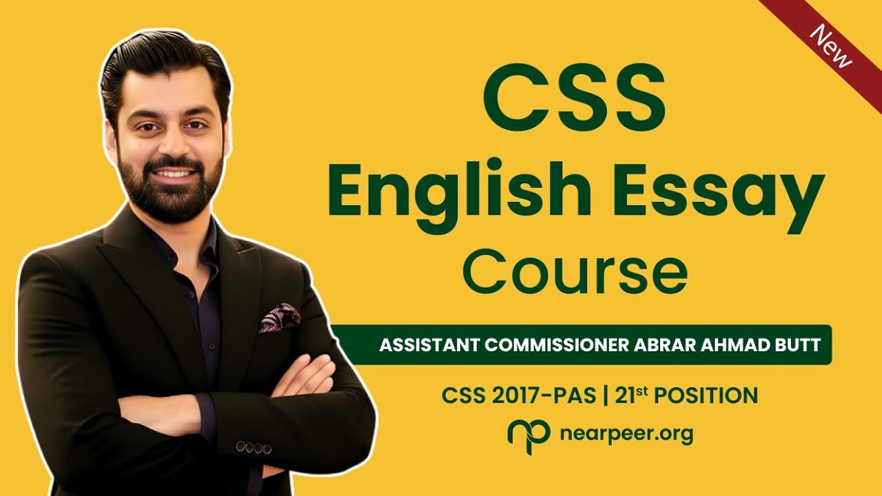 CSS English Essay by Assistant Commissioner Abrar Ahmed |Tips and Tricks 