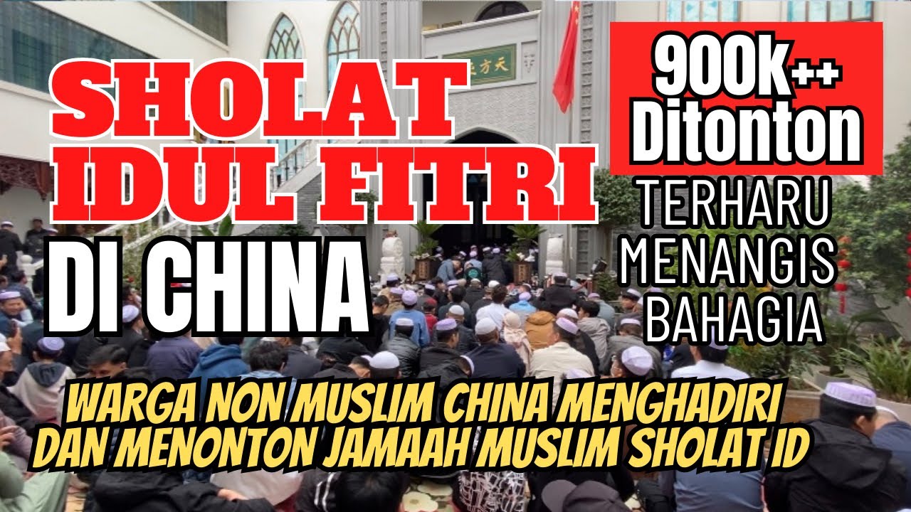 MASYAALLAH! BEGINILAH SITUASI SHOLAT IDUL FITRI DI CHINA #eidmubarak #china #2023 @FAUZANJONHAR23