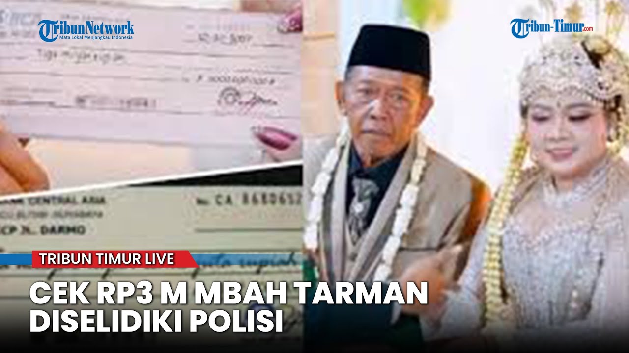 🔴Mahar Cek Rp3 Miliar Mbah Tarman Dilaporkan Palsu, Polisi Turun Tangan