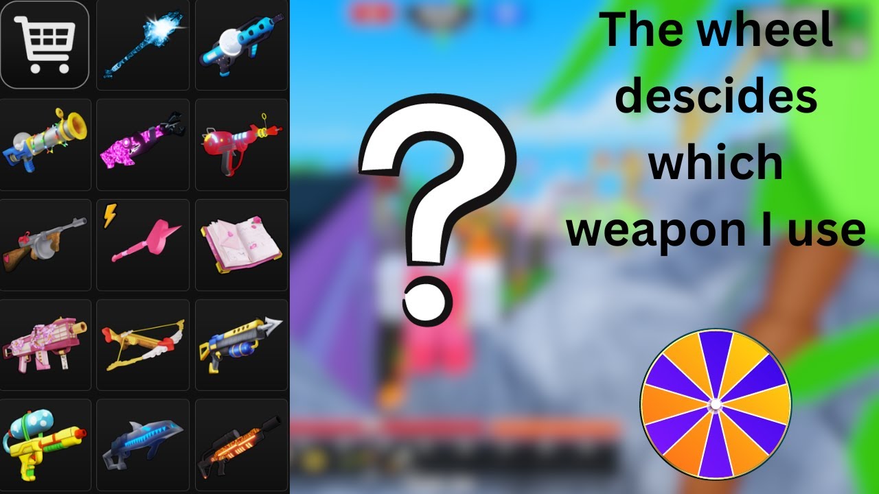 The wheel decides what gun I use (roblox flagwars)