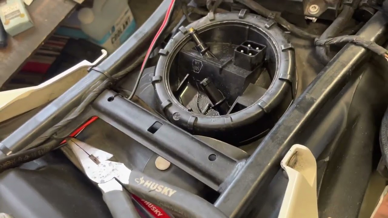 BMW G650GS-F650GS gas tank filter cleaning