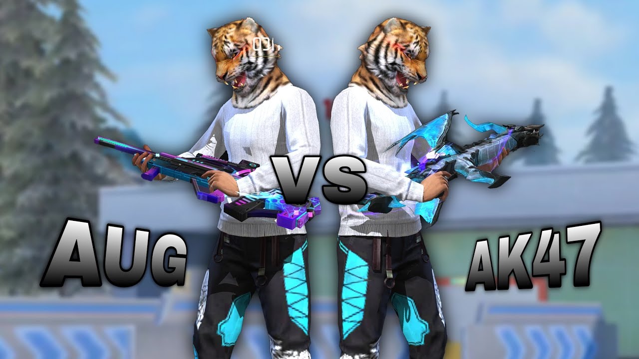TIGRE BLANCO AK47 vs AUG cual es la mejor para precisó en mira en solo vs squad ?